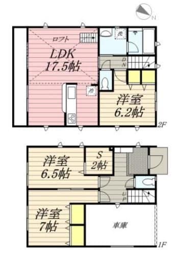 クレイドルガーデン茅ヶ崎市十間坂第２の物件間取画像