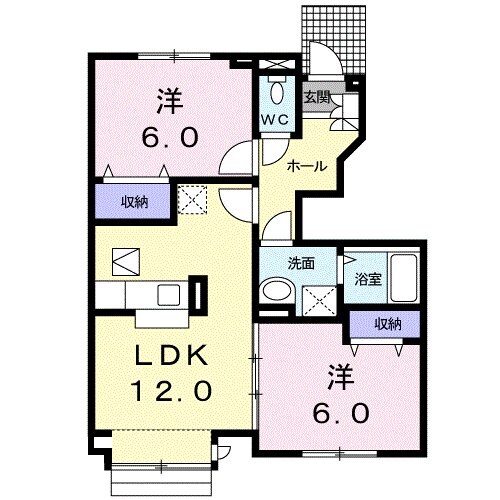 リファインドＢの物件間取画像