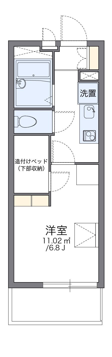 レオパレス一色上第一の物件間取画像