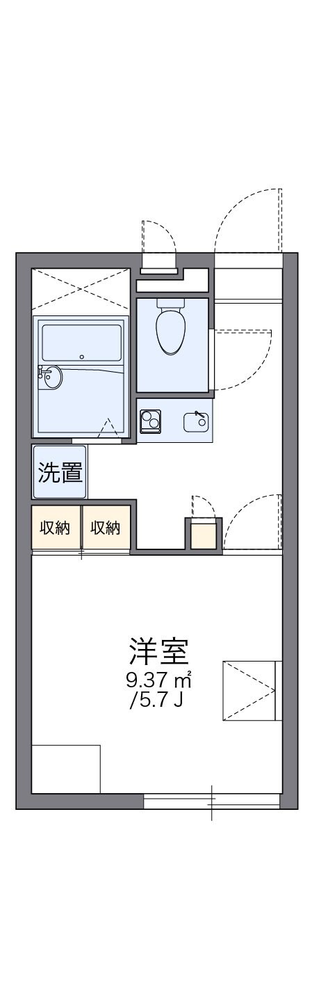 レオパレスくすの木IIの物件間取画像