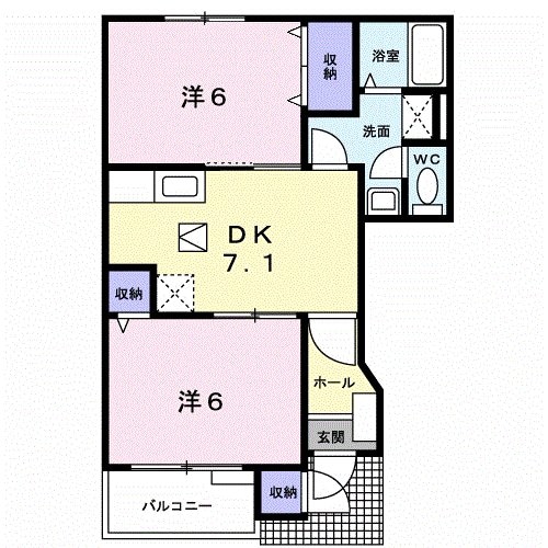 ソレアード湘南Ｂの物件間取画像