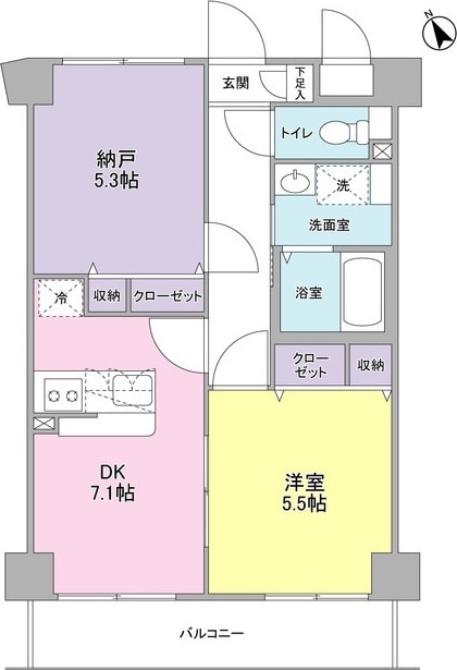 サニーヒル東の物件間取画像