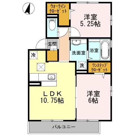 グリーンヒルズの物件間取画像