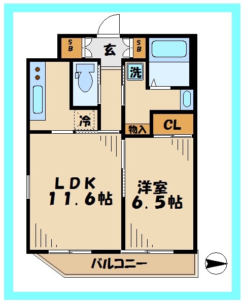 プライオール協和登戸の物件間取画像