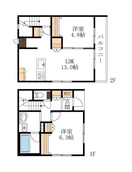 Ponsonby　HARUの物件間取画像