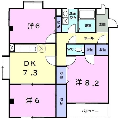 サイレントヒルズの物件間取画像