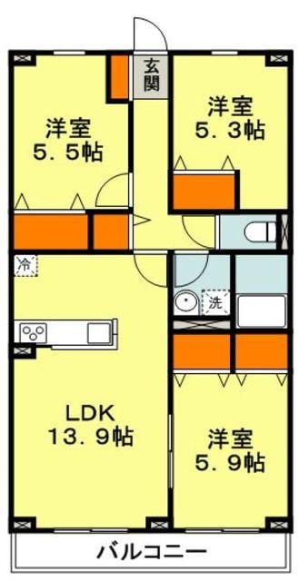 セントヴィラージュ鷺沼の物件間取画像