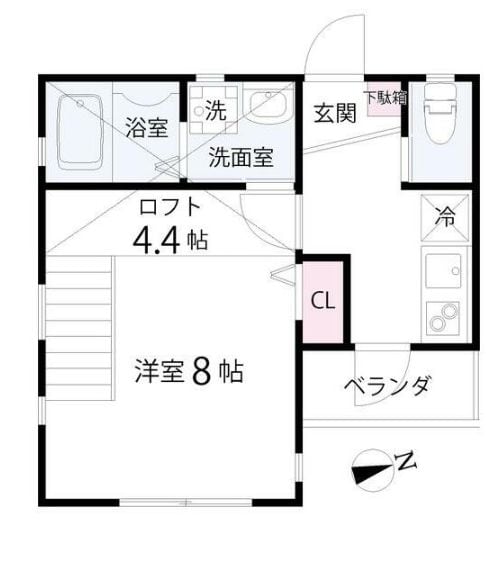 シエルブルーの物件間取画像