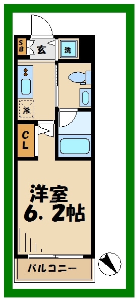 ライジングプレイス登戸の物件間取画像