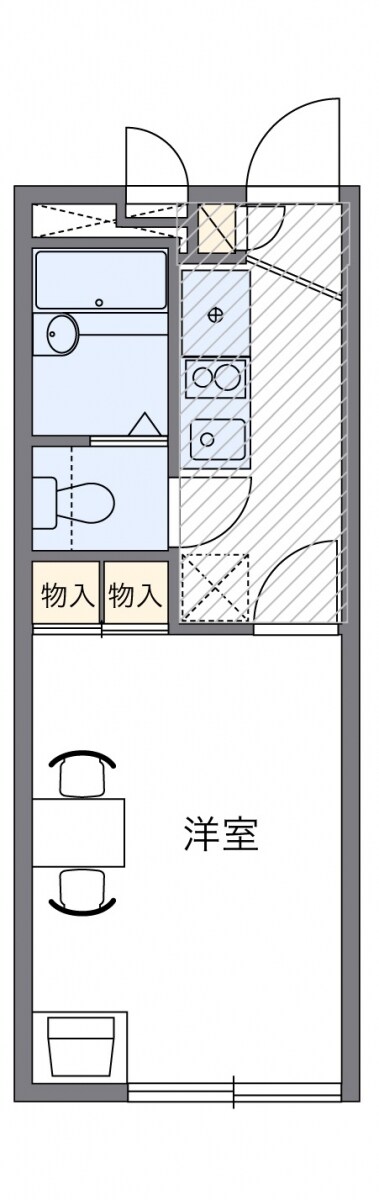 レオパレスサンセットヒルの物件間取画像