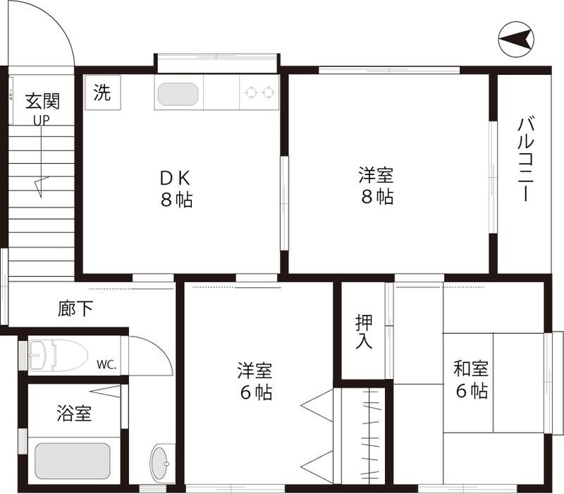 ラムローオバタの物件間取画像