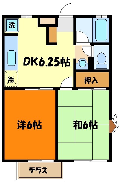 ルミエール中原の物件間取画像