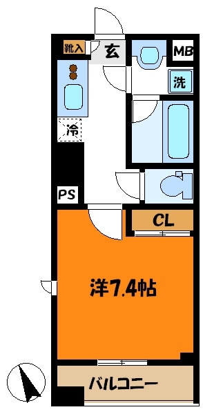 ラピスラズリの物件間取画像