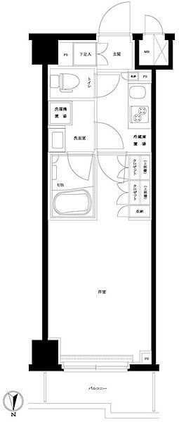 ルーブル武蔵小杉伍番館の物件間取画像