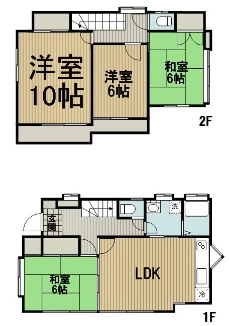 岡上６丁目戸建の物件間取画像