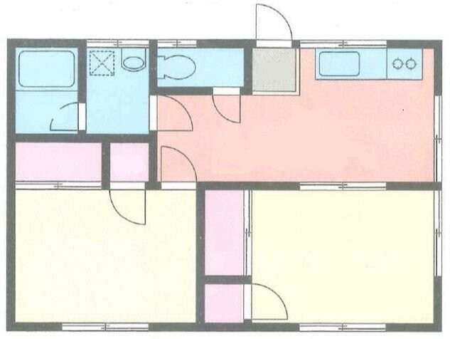 鹿島台コーポ３の物件間取画像