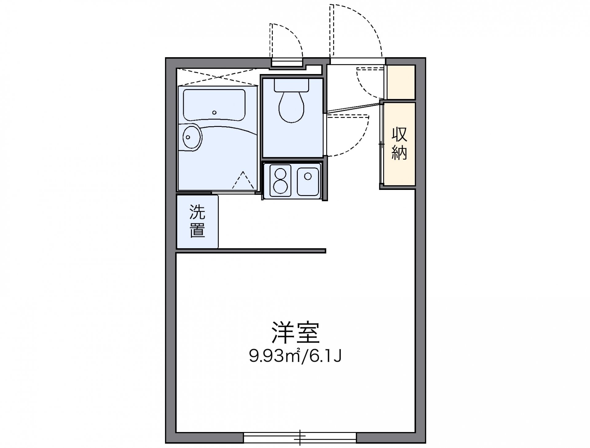 レオパレスサンハイムＢの物件間取画像