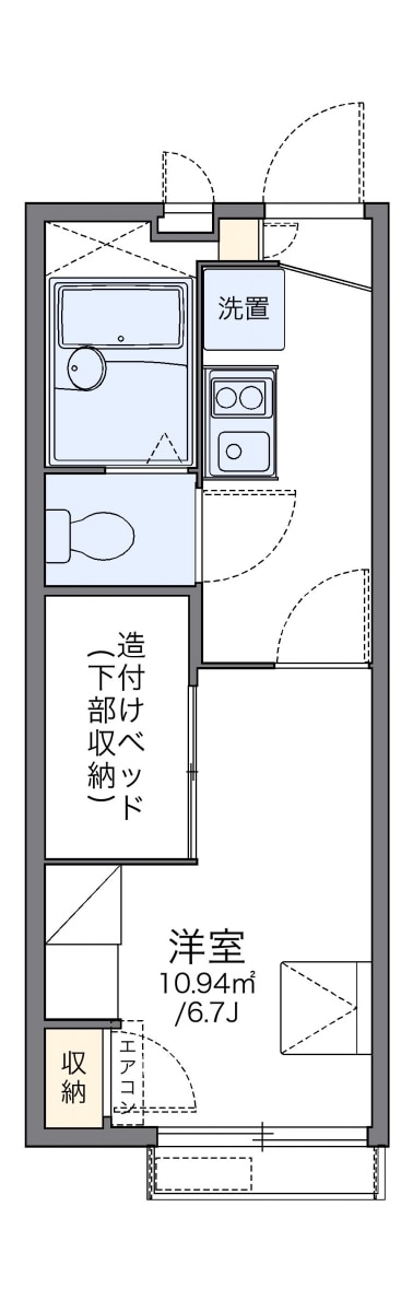 レオパレスツバキハウスの物件間取画像