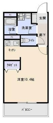 ドマーニ１の物件間取画像