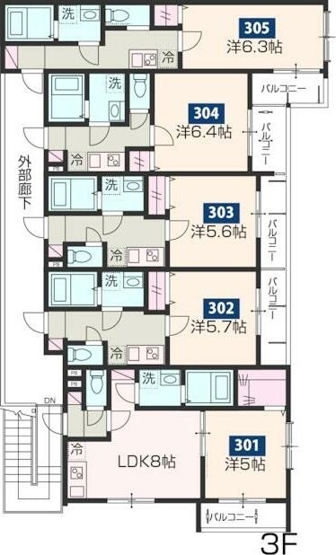 MELDIA小田急相模原の物件間取画像