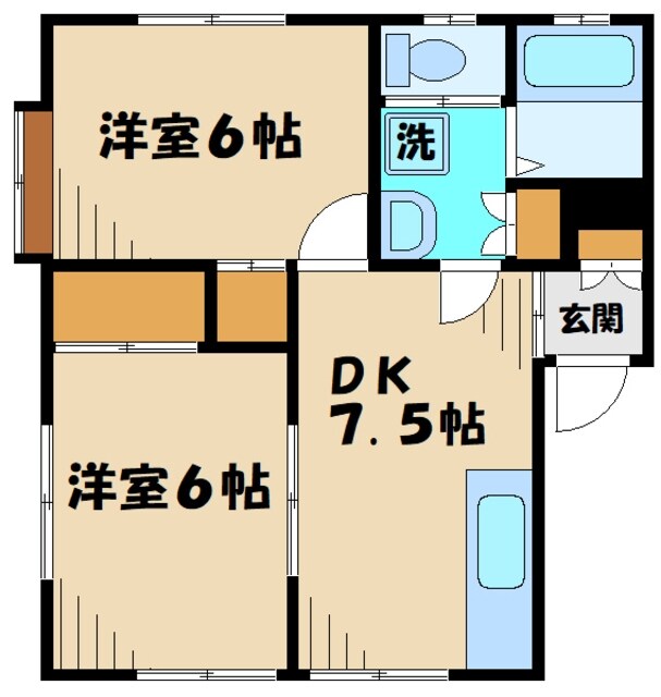 ルーミーつきみ野の物件間取画像