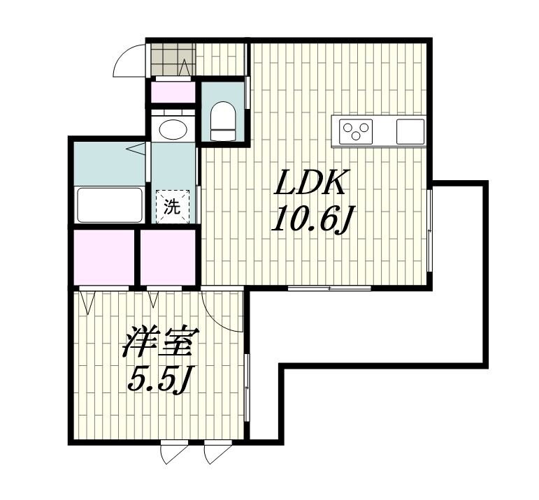 松風台メゾンの物件間取画像