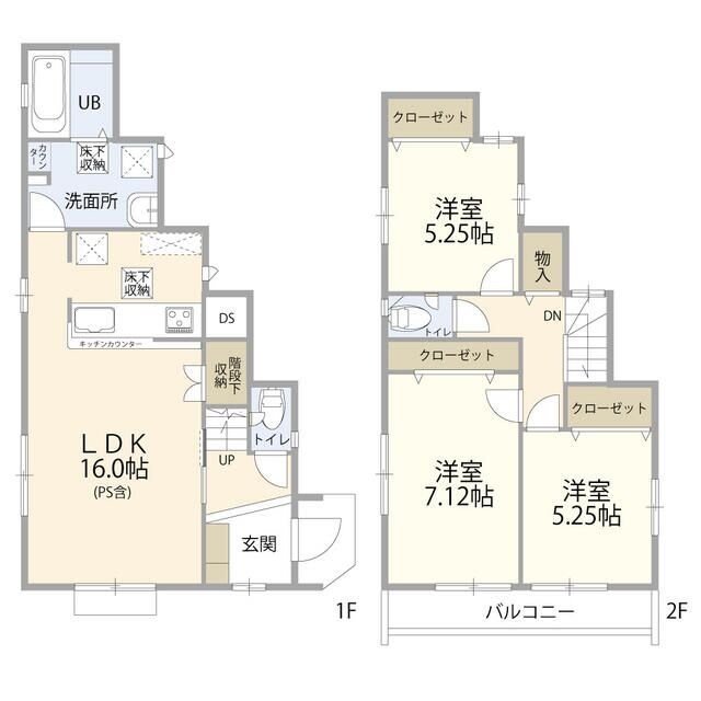 大和市下鶴間戸建（０００４８２９）の物件間取画像