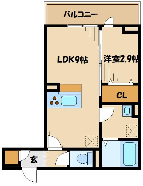 クレール相模原の物件間取画像