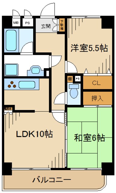 日神パレステージ千代田の物件間取画像