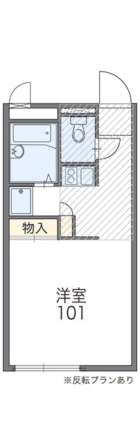 レオパレスコーポテラダの物件間取画像