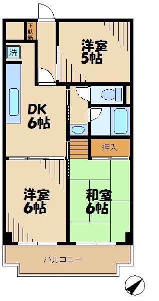 リバーサイド佐々木の物件間取画像