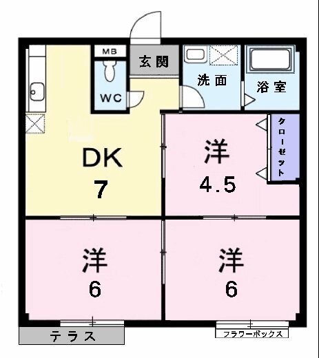 井草ハイツの物件間取画像