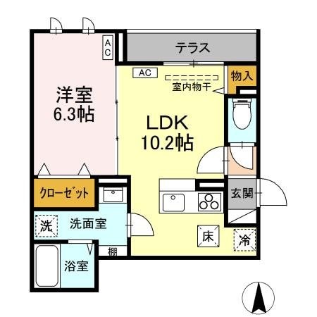 D-ROOM万願寺の物件間取画像