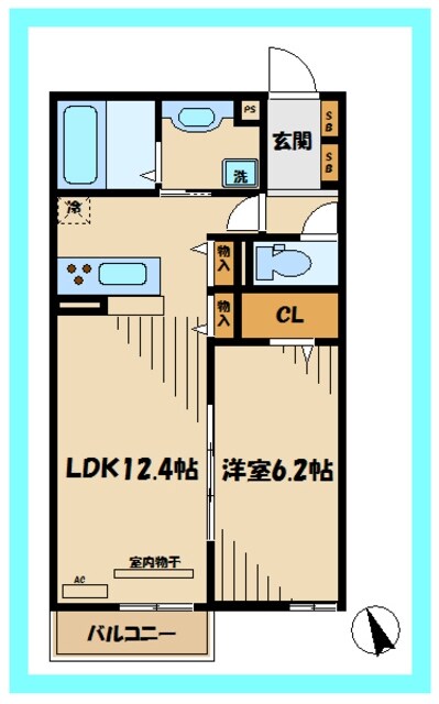 プライムフラットの物件間取画像