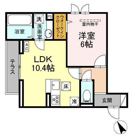 D-Paina東長沼の物件間取画像