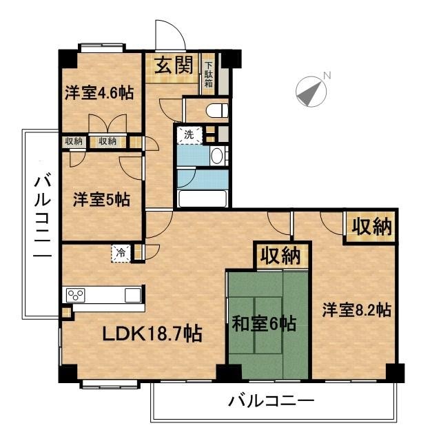 稲城ガーデニアの物件間取画像