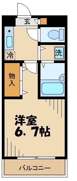 西河マンションの物件間取画像