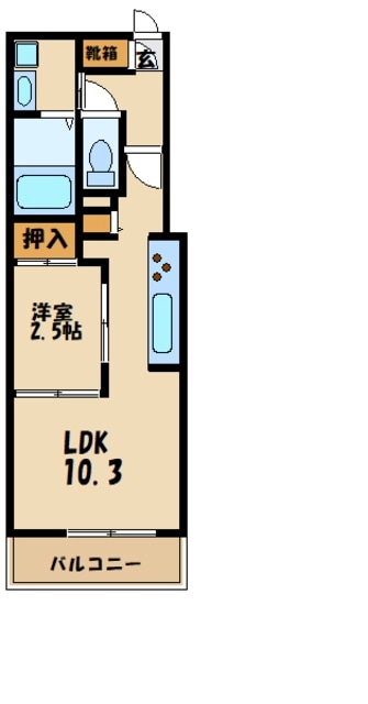 D-room南大沢の物件間取画像