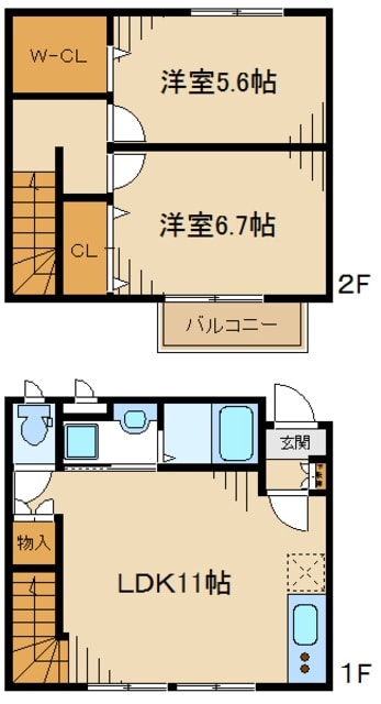 ＦｏｒｅｓｔＭａｉｓｏｎＪ(フォレストメゾンジェイ）の物件間取画像