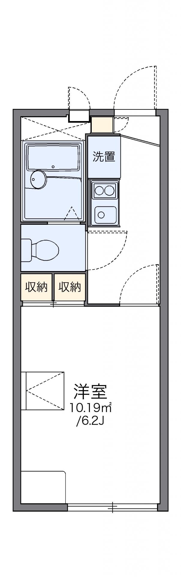 レオパレスアゼリアの物件間取画像