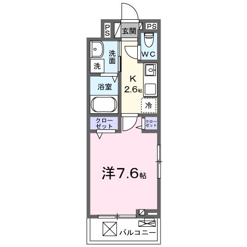 ベルヴィータ北野の物件間取画像