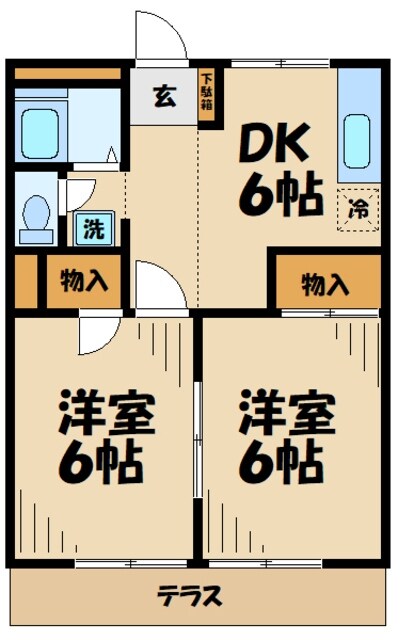 ハイツニュータマの物件間取画像