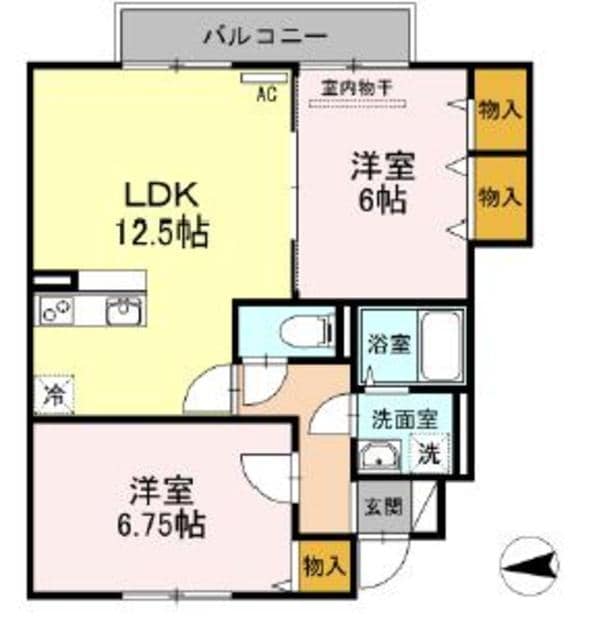 ローズコート落合の物件間取画像