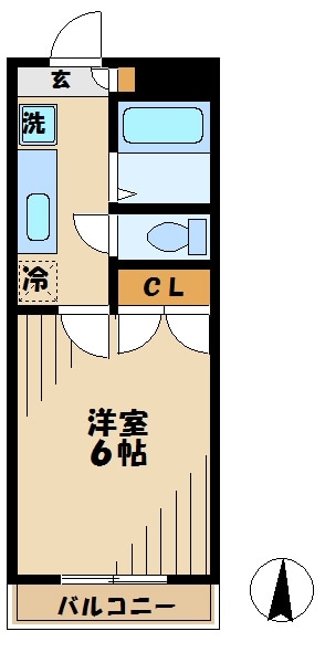 カレッジサイド清水の物件間取画像