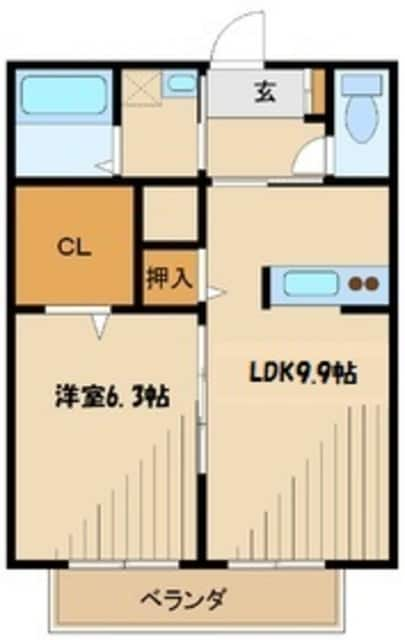 ジャスティスIIの物件間取画像