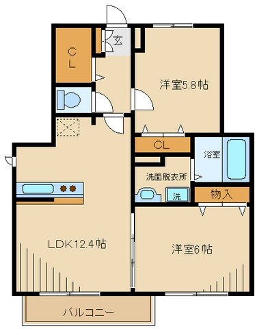 エスペランサの物件間取画像