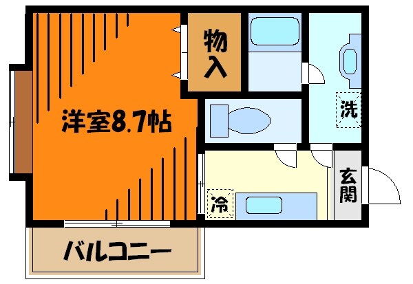 プレジールの物件間取画像