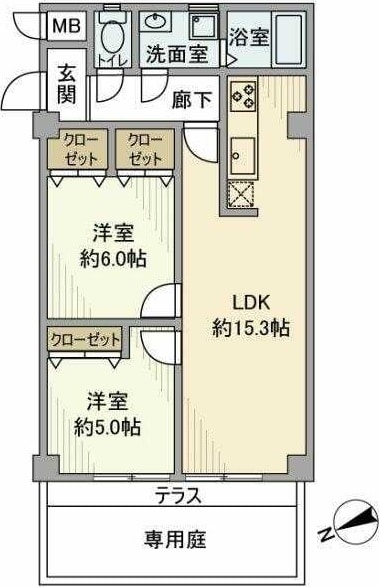 ライオンズマンション江田の物件間取画像