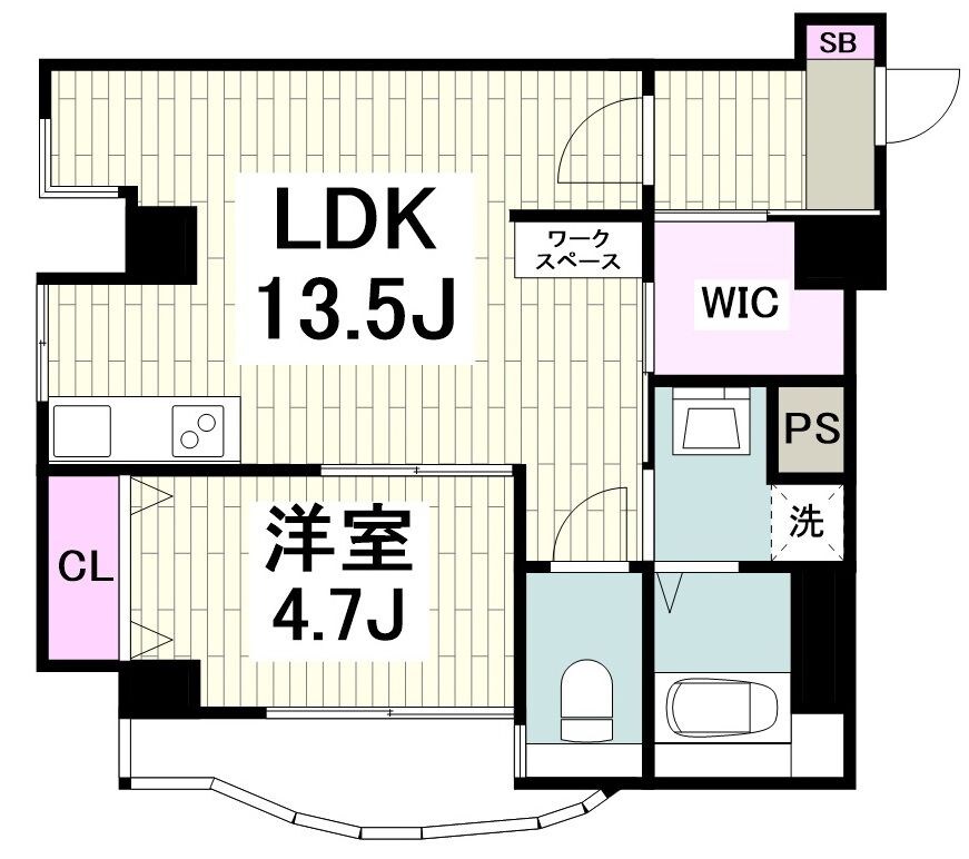 マンションオークの物件間取画像