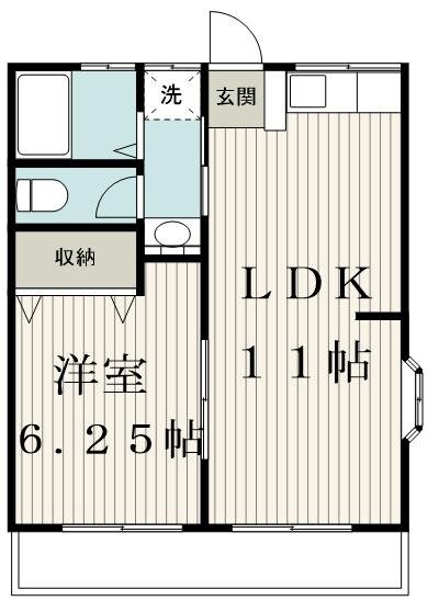 第9もえぎ野ハイツの物件間取画像